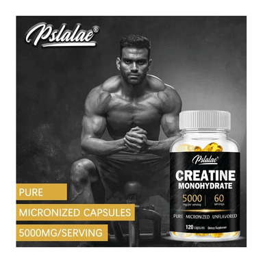 CREATINA MONOHIDRATO MICRONIZADA CREAPURE 5000MG 120 GELCAPS - 4