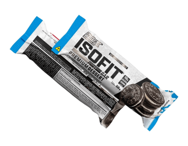 NUTREX ISOFIT ZERO BAR BARRAS DE PROTEINAS 12U COOKIES CREAM - 4