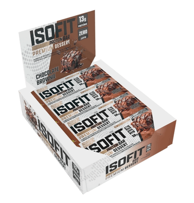 NUTREX ISOFIT ZERO BAR BARRAS DE PROTEINAS 12U CHOCOLATE - 1