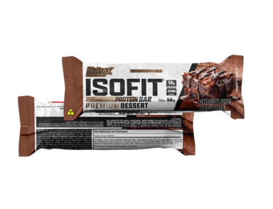 NUTREX ISOFIT ZERO BAR BARRAS DE PROTEINAS 12U CHOCOLATE - 2