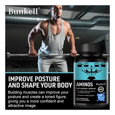 BUNKELL AMINOS HYDRO BCAA AMINOACIDOS CRECIMIENTO MUSCULAR - 9