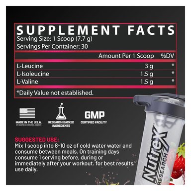 BCAA 6000 RECOVERY NUTREX AMINOACIDOS 231GR EN POLVO FRUIT - 6