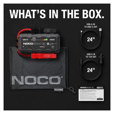 PARTIDOR BATERIA AUTO NOCO® BOOST X GBX75 2500A PROFESIONAL - 7