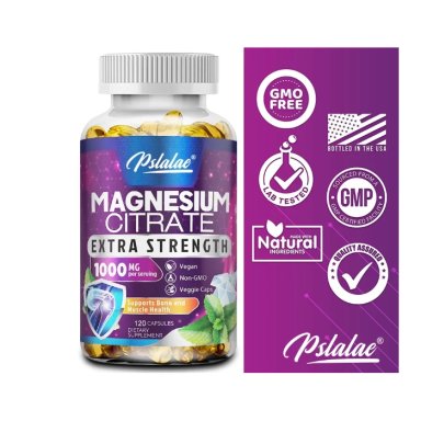 CITRATO DE MAGNESIO PURO 1000MG EXTRA STRENGTH 120 VEG CAPS - 6