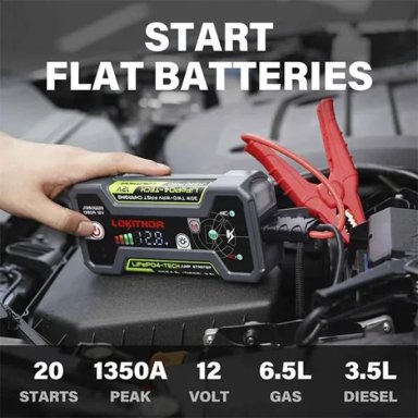PARTIDOR DE BATERIAS 12V / 1.350A J1350 PRO LIFEPO4 LOKITHOR - 3