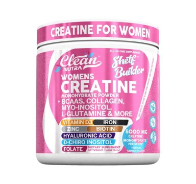 CREATINA PARA MUJERES SHELF BUILDER CLEAN NUTRA WOMENS 296GR - 1