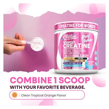CREATINA PARA MUJERES SHELF BUILDER CLEAN NUTRA WOMENS 296GR - 8