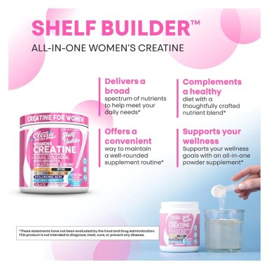 CREATINA PARA MUJERES SHELF BUILDER CLEAN NUTRA WOMENS 296GR - 9