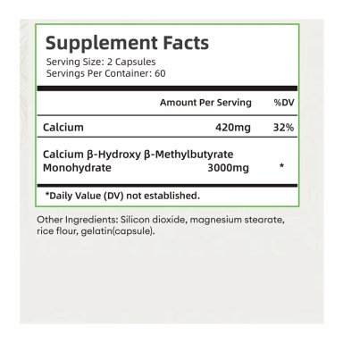 AIRBOY AMINO HMB B-HYDROXY B-METHYL BUTYRATE 3000MG 120 CAPS - 4