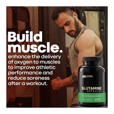 OPTIMUM NUTRITION L-GLUTAMINA MICRONIZADA 1000MG 120 CAPS - 2