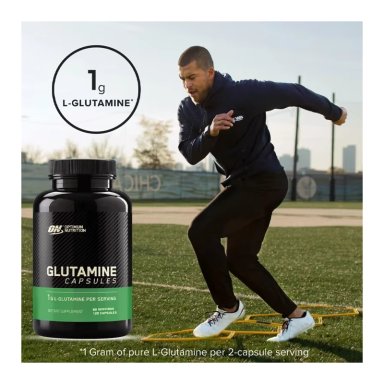 OPTIMUM NUTRITION L-GLUTAMINA MICRONIZADA 1000MG 120 CAPS - 7