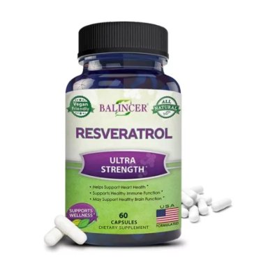 BALINCER RESVERATROL EXTRACTO PURO RESVERATROL 1000MG 60 CAPS - 1