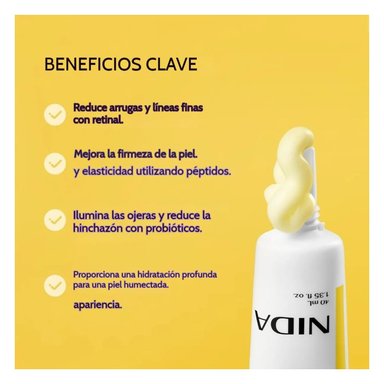 CREMA NIDA REVIVE OJOS CUELLO FIRMEZA REJUVENECIMIENTO 40ML TODO TIPO DE PIEL DIA/NOCHE - 3