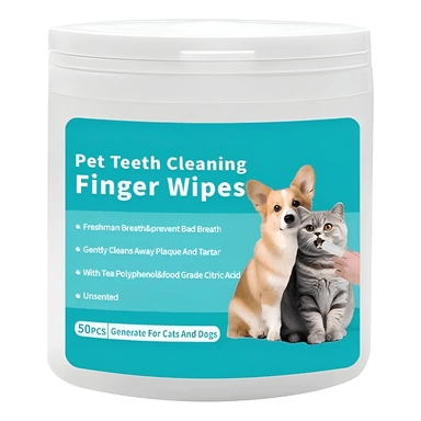 FRESHBITE PET TOALLITAS LIMPIADORAS DIENTES PERROS GATOS 50U - 1