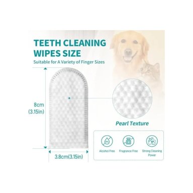 FRESHBITE PET TOALLITAS LIMPIADORAS DIENTES PERROS GATOS 50U - 6