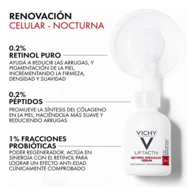VICHY SERUM LIFTACTIV SUPREME EPIDERMIC FILLER + RETINOL - 10