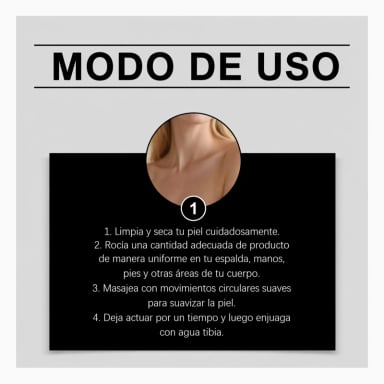 EXFOLIANTE SPRAY CORPORAL PEELING ACIDO KOJICO CURCUMA 100ML - 6