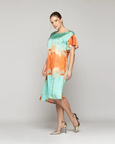 VESTIDO MUJER VICENZA MANGA CORTA LINEATRE - 2