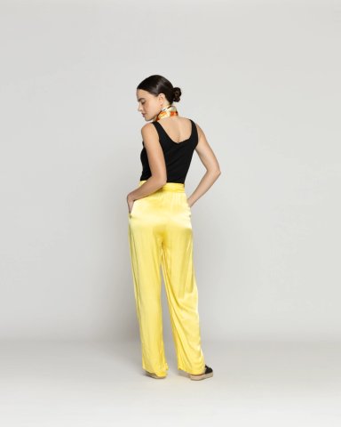 PANTALON MUJER PRISELINE SATINADO LINEATRE - 3