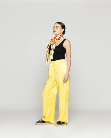 PANTALON MUJER PRISELINE SATINADO LINEATRE - 5