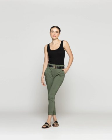 PANTALON MUJER PETRA PITILLO CON CINTURON LINEATRE - 1