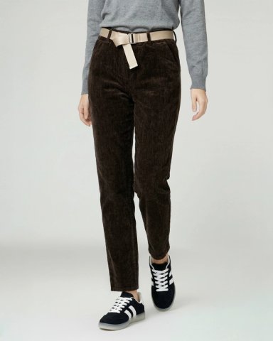 PANTALON MUJER ISABELLA REGULAR CHOCOLATE LINEATRE - 1