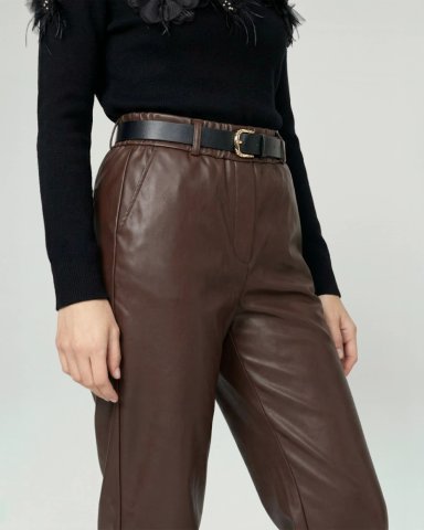 PANTALON MUJER DORA CAFE  LINEATRE - 3
