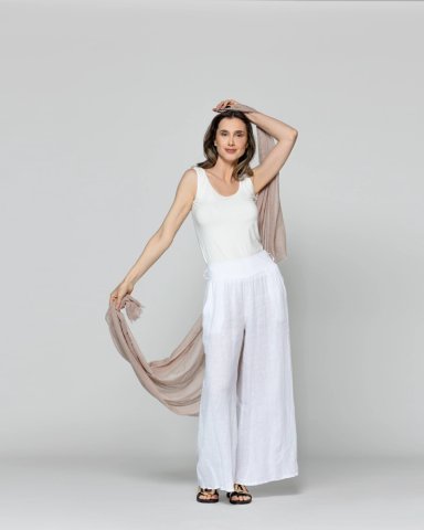 PAÑUELO MUJER CON TEXTURA BEIGE LINEATRE - 4
