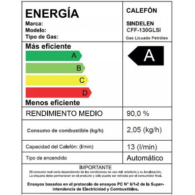 CALEFONT 13 LITROS GAS LICUADO TIRO FORZADO CFF-130GLSI - 3