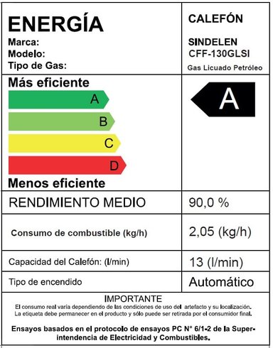 CALEFONT 13 LITROS GAS LICUADO TIRO FORZADO CFF-130GLSI - 6