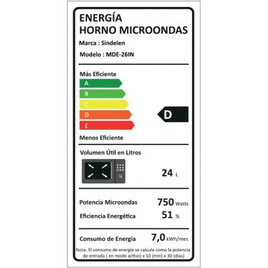 MICROONDAS EMPOTRABLE DELI COOK MDE-26IN - 3