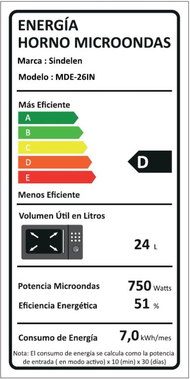 MICROONDAS EMPOTRABLE DELI COOK MDE-26IN - 11