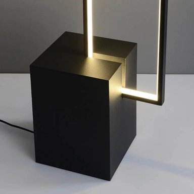 LAMPARA DE PIE LED RECTANGULAR 3 TIPOS DE LUZ LIVING - 7