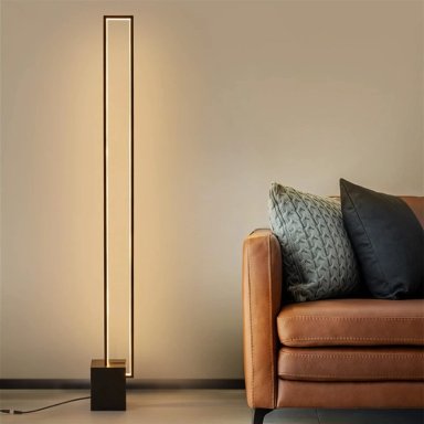 LAMPARA DE PIE LED RECTANGULAR 3 TIPOS DE LUZ LIVING - 8