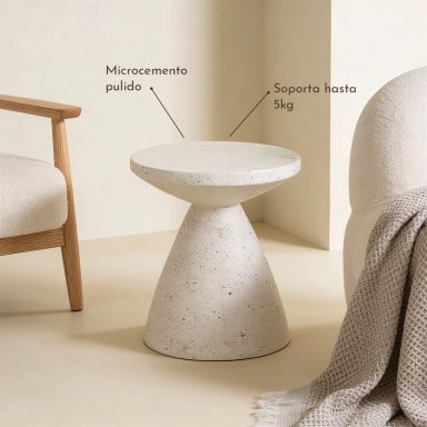 MESA LATERAL CONICA ESTILO NORDICO - 4