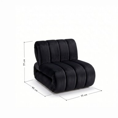 POLTRONA NORDICA CLOUDY NEGRA - 3