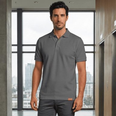 POLERA PIQUE  MANGA CORTA PREMIUM 60/40 IDEAL PARA BORDAR - 7