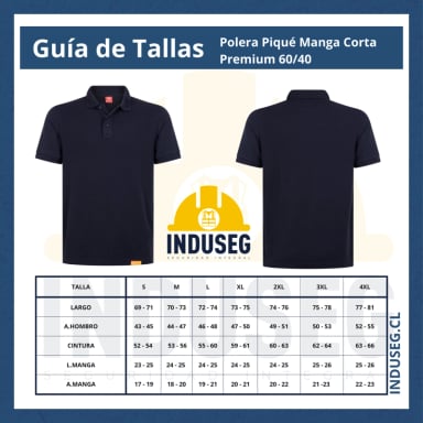 POLERA PIQUE  MANGA CORTA PREMIUM 60/40 IDEAL PARA BORDAR - 2