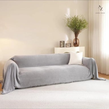 FUNDAS DE SILLON A MEDIDA AJUSTABLE CUBRE SOFA CUERPOS AZ GR TAMAÑO 180X340 CM (3 CUERPOS) - 8