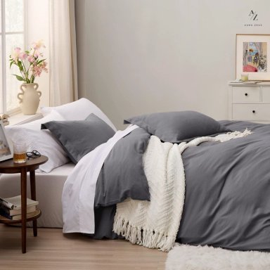 FUNDA PLUMON DUVET EDREDON 1800 HILOS MICROFIBRA SABANA AZ TAMAÑO 1.5 PLAZAS - 9