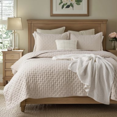 CUBRECAMA QUILT + FUNDAS DE ALMOHADA COBERTORES ACOLCHADO AZ - 1