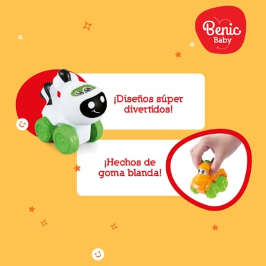 Juguete Set 4 autos Infantiles con Caritas - 3