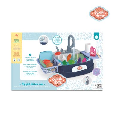 LAVAPLATOS JUGUETE AGUA REAL 26 ACCESORIOS COCINA NIÑOS Y NIÑAS - 2