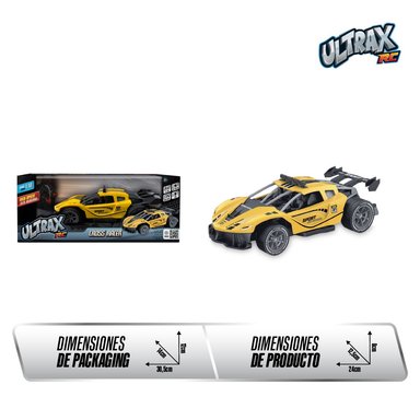 VEHICULO A ESCALA 1:18 CON CONTROL REMOTO A 27MHZ Y BATERIA RECARGABLE - 4