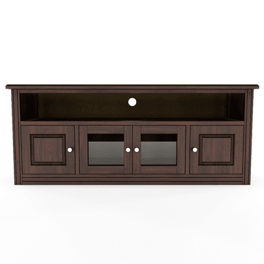RACK BERLIN 1800 MADERA CHOCOLATE VIDRIO - 2