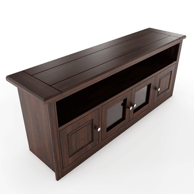 RACK BERLIN 1800 MADERA CHOCOLATE VIDRIO - 3