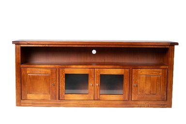 RACK BERLIN 1800 MADERA NOGAL VIDRIO - 1
