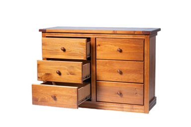 COMODA BERLIN MADERA NOGAL 6 CAJONES - 3