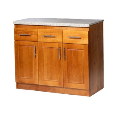 MUEBLE DE COCINA BERIN MADERA NOGAL BASE 3 PUERTAS - 1