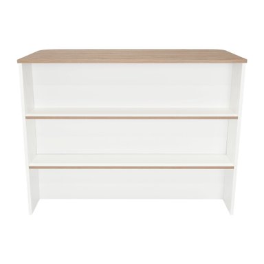 ISLA DE COCINA FENDI BLANCO Y CASTAÑO 90X120X60 CM - 6